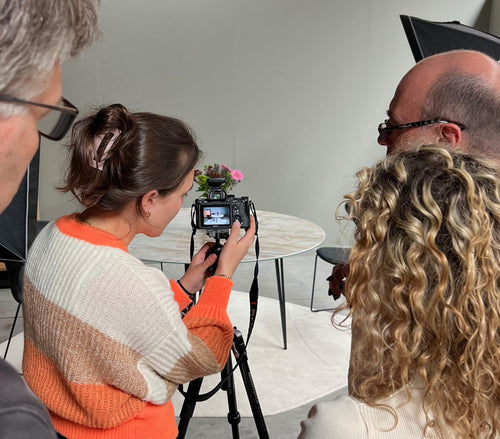 Photoshoot van nieuwste artikelen