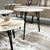 Salontafel met elegant zwart pootje.